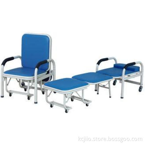 Foldable Medical Accompany Hospital Furniture Chairs With 6